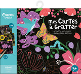 Mes cartes a gratter fleurs, Auzou