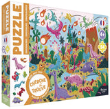 Puzzle cherche et trouve - Les dinosaures, Auzou