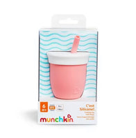 Gobelet silicone avec paille, Munchkin