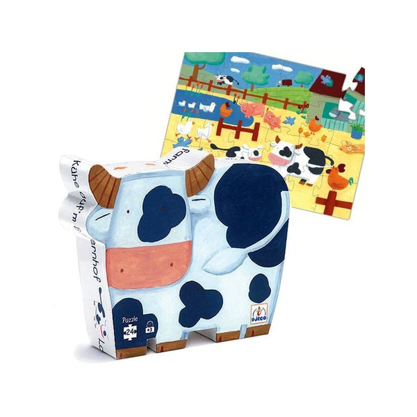 Puzzle silhouette Vache, Djeco
