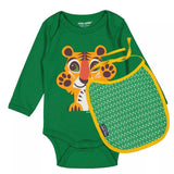 Set cadeau Body/bavoir, Coq en pâte