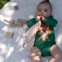 Set cadeau Body/bavoir, Coq en pâte