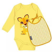 Set cadeau Body/bavoir, Coq en pâte