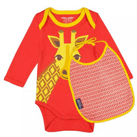 Set cadeau Body/bavoir, Coq en pâte