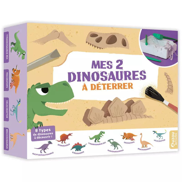 Mes 2 dinosaures à déterrer, Auzou