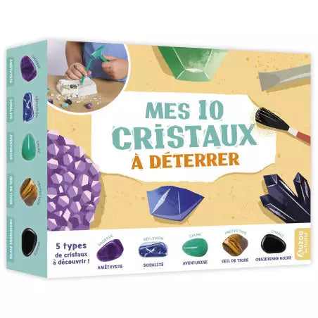Mes 10 cristaux à déterrer, Auzou