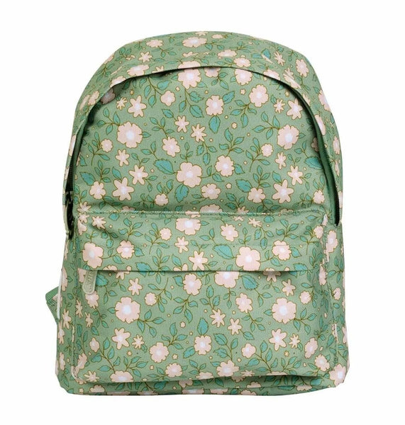 Sac à dos Fleurs sauge, Little Lovely Company