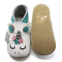 Chaussons cuir Licorne, Lait et Miel