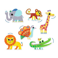 Puzzles duo articulo Animaux, Djeco