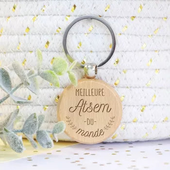 Porte clefs ATSEM, ourson câlin