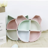 Assiette compartimentée Ours Albert Rose Mix, Choo family