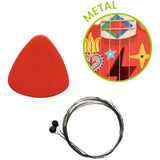 Guitare Rock 4 cordes métalliques, djeco