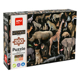 Puzzle les animaux de la savane en voie d'extinction, Apli