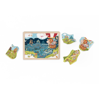 Puzzle jour et nuit « Voyage au pays de Bababoo », Bababoo and Friends