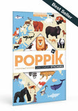 Poster de stickers Animaux du monde, Poppik