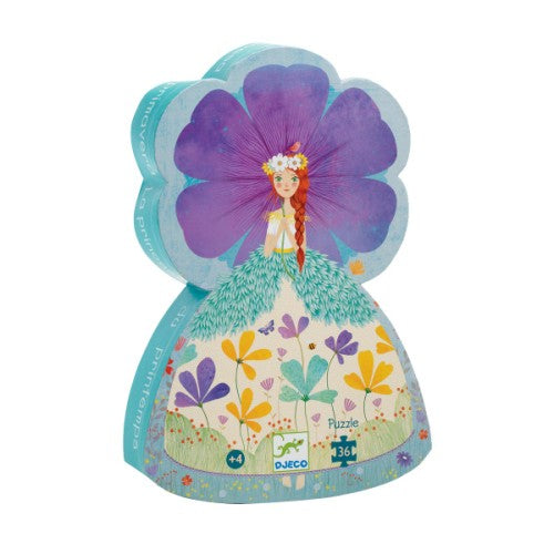 Puzzle silhouette Princesse du printemps 36 pièces, Djeco