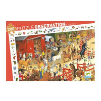 Puzzle observation 200 pièces Equitation, Djeco