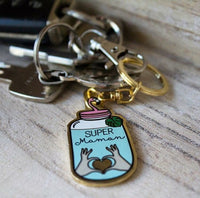 Porte clefs Super maman, créa bisontine