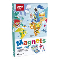 Magnets world map, Apli
