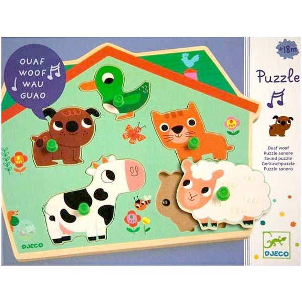 Puzzle sonore Ouaf Woof, Djeco