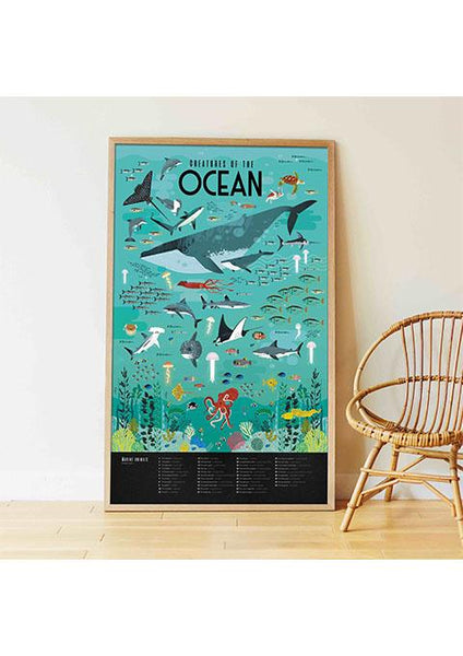 Poster de stickers fonds marins, Poppik