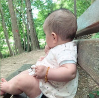 Bracelet bébé Ambre naturel, Irréversible bijoux