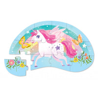 Puzzle silhouette 12 pieces Gentille Licorne, Crocodile Creek