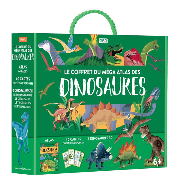 Le coffret du mega Atlas des Dinosaures, Sassi Junior