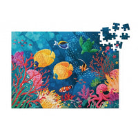 Puzzle et livre La planète en danger les récifs coralliens, Sassi junior