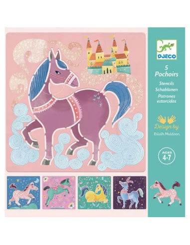 Pochoirs Chevaux, Djeco